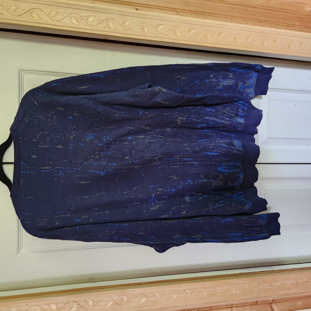 Nwt Alfani Blue Patterned Sweater - Picture 6 of 7